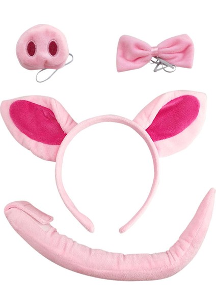 Domuz Kostüm Aksesuarları Kulaklar Bandı Kuyruk Kayış Dekorasyon (Yurt Dışından) modelleri