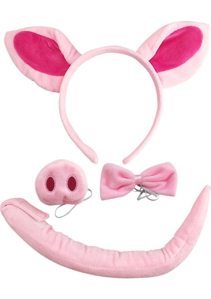 Domuz Kostüm Aksesuarları Kulaklar Bandı Kuyruk Kayış Dekorasyon (Yurt Dışından) fırsatları