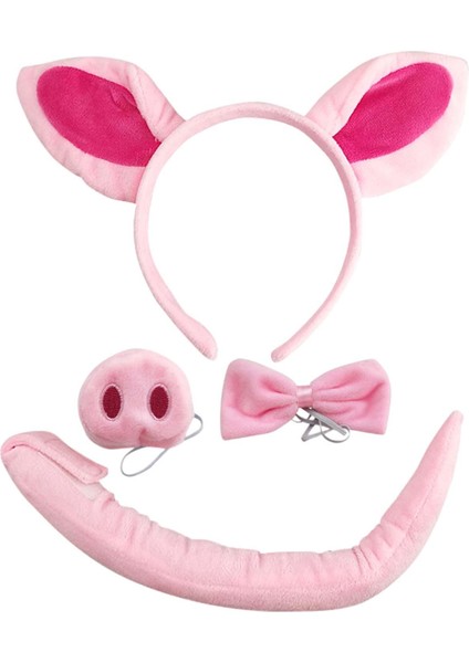Domuz Kostüm Aksesuarları Kulaklar Bandı Kuyruk Kayış Dekorasyon (Yurt Dışından) indirimleri