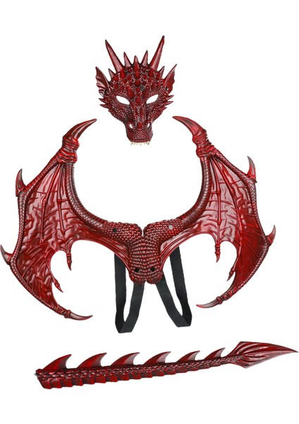 Dinozor Kuyruğu Çocuk Kostümü Karnavallar Için Parti Dans Partisi Ş, Kırmızı (Yurt Dışından) fiyatları