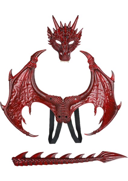 Dinozor Kuyruğu Çocuk Kostümü Karnavallar Için Parti Dans Partisi Ş, Kırmızı (Yurt Dışından) modelleri