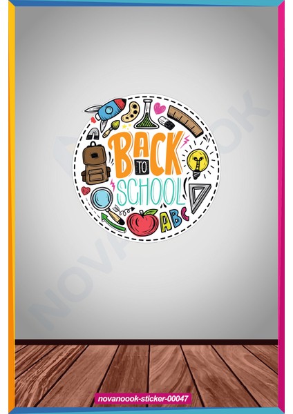 Çocuk Odası Okul Sticker (STICKER-00047)