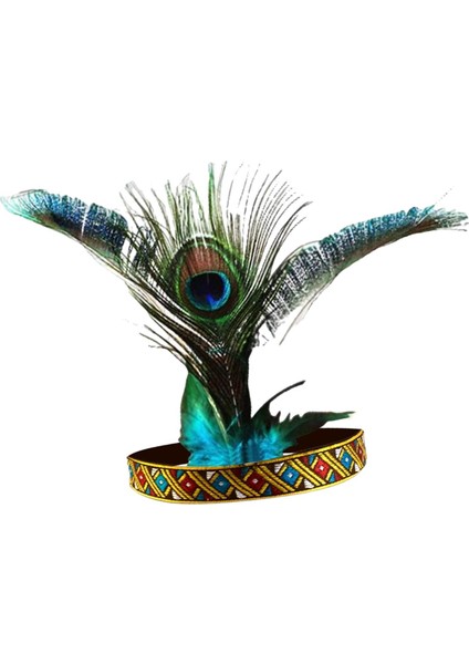 Hint Başlığı Tüy Bandı Headdress Saç Aksesuarları Evrensel 55 cm (Yurt Dışından)