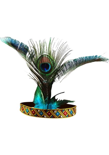 Hint Başlığı Tüy Bandı Headdress Saç Aksesuarları Evrensel 55 cm (Yurt Dışından)