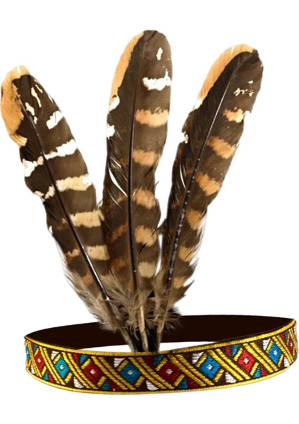 Hint Başlığı Tüy Bandı Headdress Saç Aksesuarları Şkinler 55 cm (Yurt Dışından) fiyatları