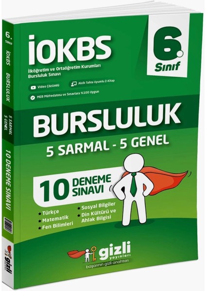 İOKBS 6.Sınıf Bursluluk 10 Deneme Sınavı