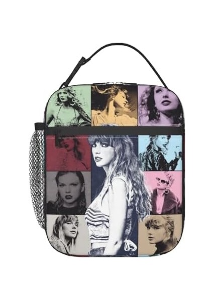 Lunch Bag Taylor Box With Bottle Holder Music Themed Insulated Refrigerated Lunch Box For Women S Work School Office Picnic Hiking Beach (Yurt Dışından)