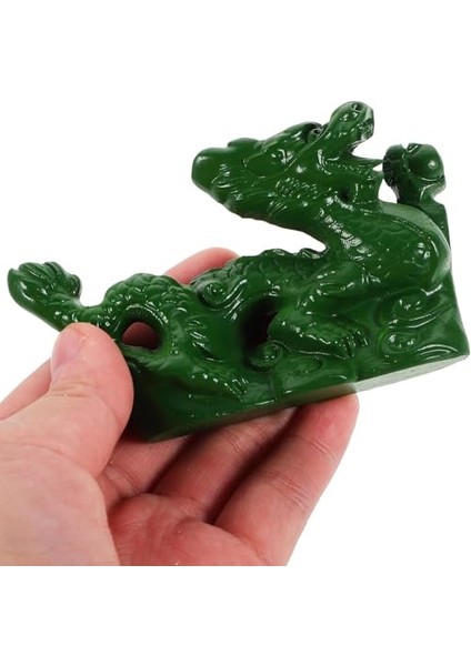 Dragon Sculpture Mini Wooden Chinese Feng Shui Figurines 2024 Year Of The Gift Statue Ornament For Luck Success Wealth Green (Yurt Dışından) fiyatları