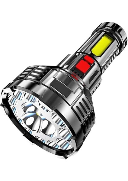 Dışarıdaki Güçlü Işık Işığı Charging 15 Hole Spotlight Flashlight USB Yeniden Yüklenebilir Mini Flashlights Orders My Multifunctional Light Household Emergency (Yurt Dışından)