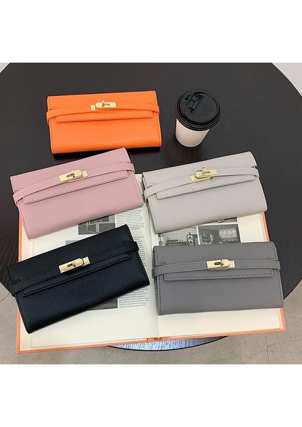 Clutch Bag Cute Cüzdanı Pu Deri Mini Purse Vintage Black Kadınlar Küçük Cüzdanın Estetik (Yurt Dışından)