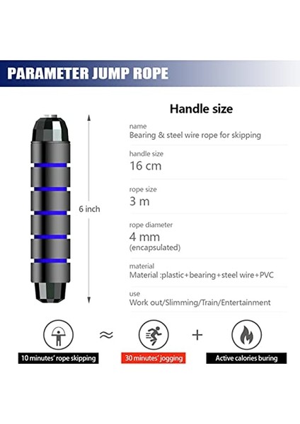 2'li Paket Daralan Atlama Ipi, Kadın ve Çocuk Halatlarıyla Uyumlu, Hızlı Atlamalar Için Bilyalı Rulmanlarla Çalışır, Evde Okul Spor Salonu Egzersizi ve Için Ayarlanab (Yurt Dışından) fırsatları