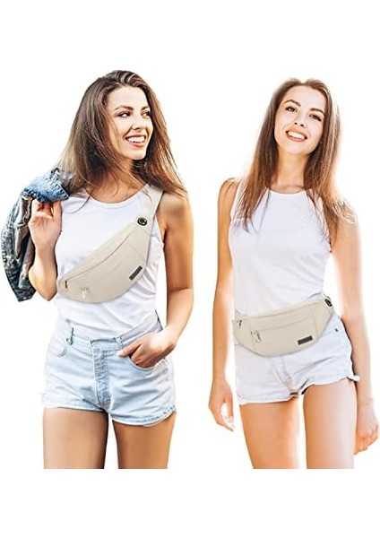 Büyük Crossbody Fanny Paketi 4-Zipper Pockets, Enjoy Sports Festivali Gezgin Çalışan Casual Eller-Özgür Cüzdanlar Bekle Telefon Çantası Tüm Telefonlar (Yurt Dışından)