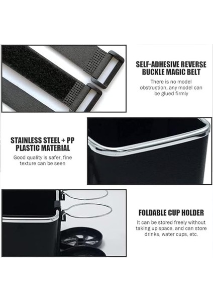 Araba Kolçak Saklama Kutusu,bardak Tutuculu Koltuğu Kutusu,2 Bardak Kutusunu Yükseltin,ayarlanabilir Çok Fonksiyonlu 7 * 4.5 4.5in Kutusu (Yurt Dışından) fırsatları