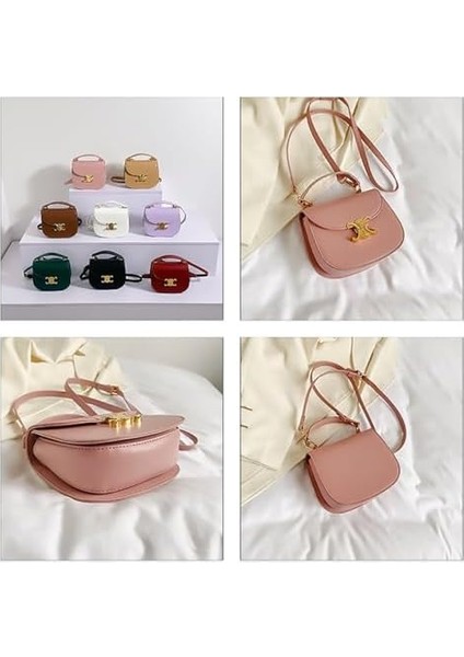 Kadın Deri Omuz Çantası Trendy Tasarımcı Zafer Kemeri Crossbody Çanta Küçük Bez (Yurt Dışından) modelleri