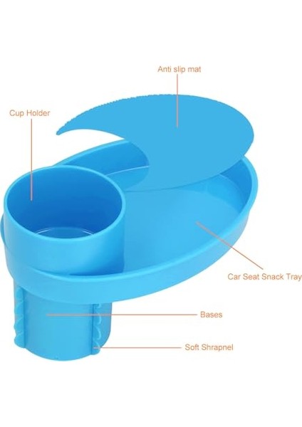 Güvenli ve Sağlam Tasarımlı Çocuk Oto Koltuğu Atıştırmalık Tepsisi, Çok Yönlü Kullanım, Kompakt Taşınabilir Tasarım, Kolay Takılabilir, Bardaklık (Yurt Dışından) modelleri
