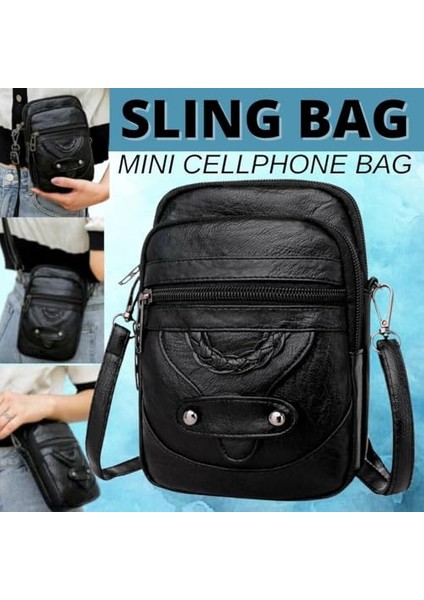 Kadın Cross-Body Sling Çanta Küçük Cep Telefonu Çanta Kılıfı Omuz Çantası Kılıfı Çanta Cüzdan (Yurt Dışından)