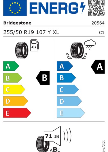 255/50 R19 107Y Xl Turanza 6 Oto Yaz Lastiği (Üretim Yılı:2023)