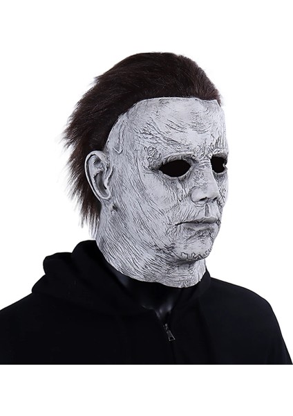 Latex Cosplay Maske - Siyah (Yurt Dışından)