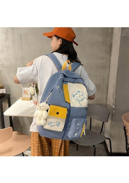Rchome Moda Su Geçirmez Öğrenci Okul Çantası Sırt Çantası (Yurt Dışından)