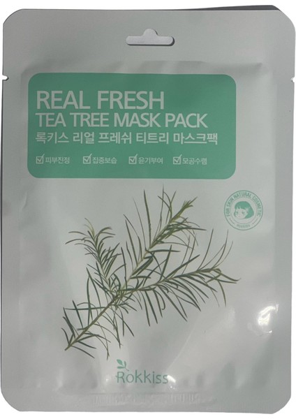 10x Tea Tree Mask- Çay Ağacı Özlü Yatıştırıcı Nemlendirici Yüz Maskesi 10 Adet