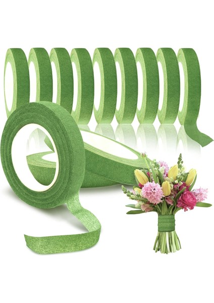 Roco Paper Çiçek Bandı Açık Yeşil 12 Rulo 1 cm x 35 M