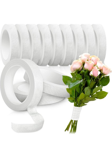 Roco Paper Çiçek Bandı Beyaz 12 Rulo 1 cm x 35 M