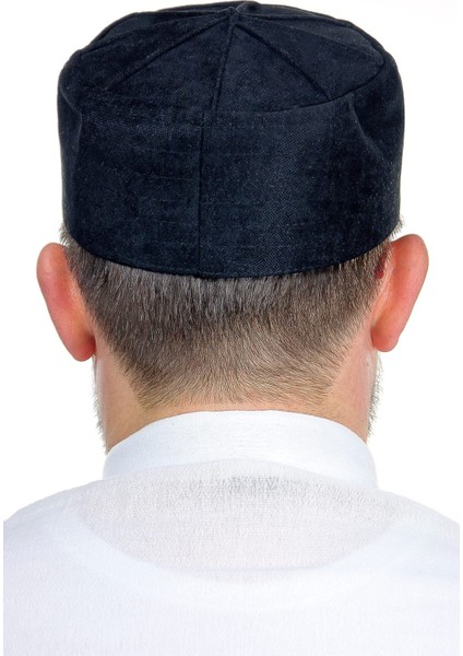 Kubbeli Sert Kalıp Takke - Siyah fırsatları