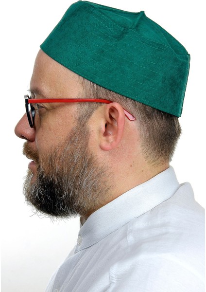Kubbeli Sert Kalıp Takke - Yeşil modelleri