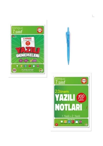7. Sınıf 2. Dönem 1. - 2. Yazılı Notları ve Deneme