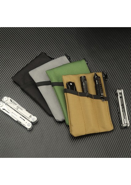 Tan Tarzı Kosibate Taktik Edc Kılıfı Cüzdan Anahtar Kartı Kılıfı Bıçak Aracı Depolama Paketi Açık Kamp Bozuk Para Cüzdanı Çok Fonksiyonlu Çanta (Yurt Dışından)