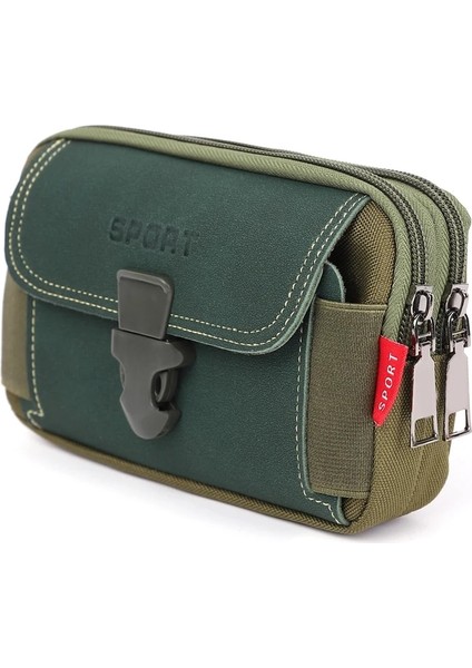 F Tarzı Erkekler Taktik Molle Kese Kemer Bel Paketi Çanta Küçük Cep Askeri Bel Paketi Koşu Kılıfı Seyahat Kamp Çantası Yumuşak Arka Açık (Yurt Dışından)