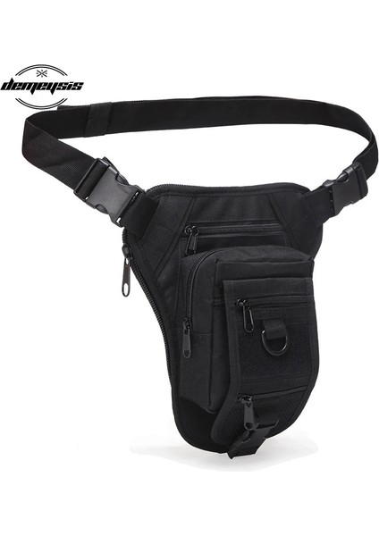 Siyah Stil Açık Çok Fonksiyonlu Yürüyüş Avcılık Bel Çantası Askeri Taktik Bacak Çantası Avcılık Aracı Bel Paketi Motosiklet Spor Çantası (Yurt Dışından) modelleri
