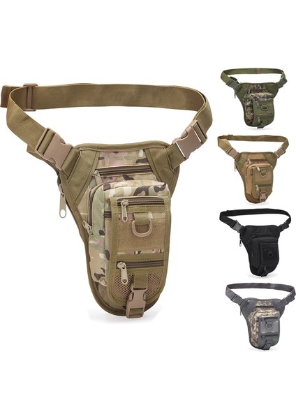 Siyah Stil Açık Çok Fonksiyonlu Yürüyüş Avcılık Bel Çantası Askeri Taktik Bacak Çantası Avcılık Aracı Bel Paketi Motosiklet Spor Çantası (Yurt Dışından) fırsatları