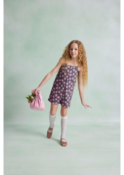 Kız Çocuk Cep Detaylı Fitilli Tulum modelleri