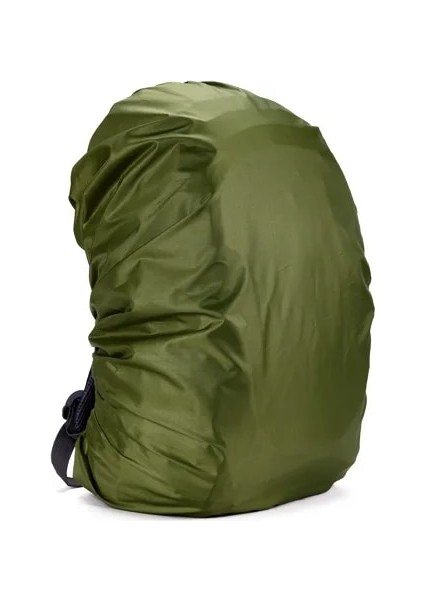 ARMYGREEN-20L Tarzı Yansıtıcı Su Geçirmez Sırt Çantası Yağmur Kapak Açık Spor Gece Bisiklet Güvenlik Işığı Raincover Kılıf Çanta Kamp Yürüyüş L (Yurt Dışından)