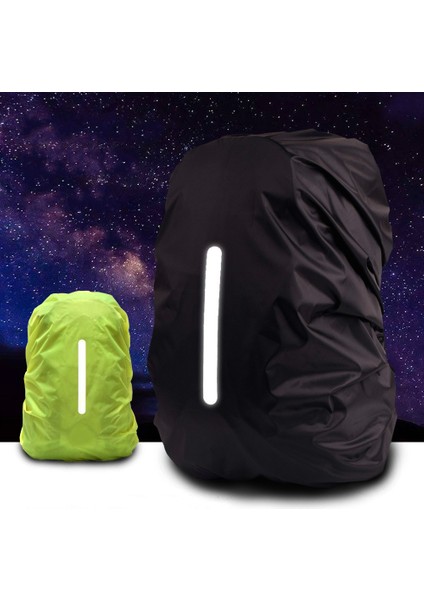 ARMYGREEN-20L Tarzı Yansıtıcı Su Geçirmez Sırt Çantası Yağmur Kapak Açık Spor Gece Bisiklet Güvenlik Işığı Raincover Kılıf Çanta Kamp Yürüyüş L (Yurt Dışından)