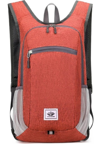 Kırmızı Stil Taşınabilir Katlanabilir Sırt Çantası, Erkek Kadın Ultralight Katlanır Çanta, Açık Tırmanma Bisiklet Yürüyüş Sırt Çantası Seyahat Sırt Çantası (Yurt Dışından)