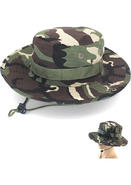 Beyaz Stil Kamuflaj Benni Şapka Askeri Balıkçı Şapka Yuvarlak Kenarlı Şapka Kamuflaj Erkek Balıkçılık Dağcılık Yürüyüş Avcılık Şapka (Yurt Dışından) fiyatları