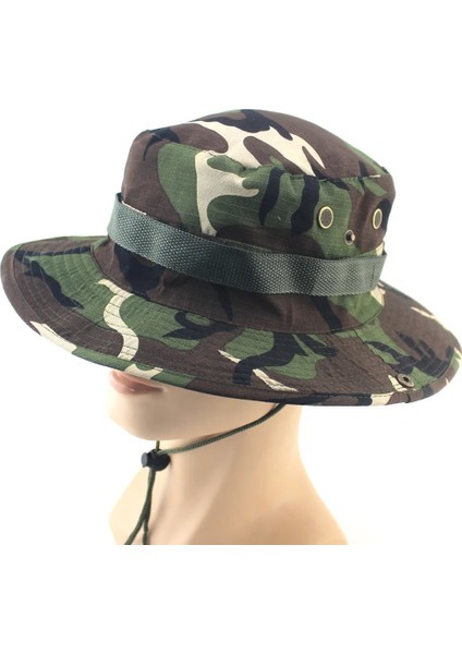 Beyaz Stil Kamuflaj Benni Şapka Askeri Balıkçı Şapka Yuvarlak Kenarlı Şapka Kamuflaj Erkek Balıkçılık Dağcılık Yürüyüş Avcılık Şapka (Yurt Dışından) modelleri