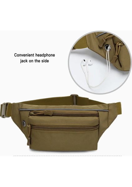Haki Tarzı Askeri Bel Çantası Spor Açık Büyük Kapasiteli Su Geçirmez Taktik Çanta Sürme Seyahat Koşu Çok Fonksiyonlu Göğüs Paketi X291A (Yurt Dışından) fırsatları