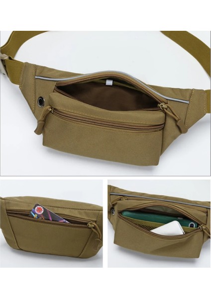 Haki Tarzı Askeri Bel Çantası Spor Açık Büyük Kapasiteli Su Geçirmez Taktik Çanta Sürme Seyahat Koşu Çok Fonksiyonlu Göğüs Paketi X291A (Yurt Dışından) indirimleri