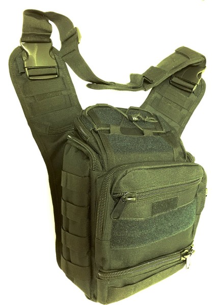 Asfalt Tarzı Süper Çok Fonksiyonlu Taktik Messenger Çanta Su Geçirmez Oxford Açık Kamera Messenger Çanta A4286 (Yurt Dışından)