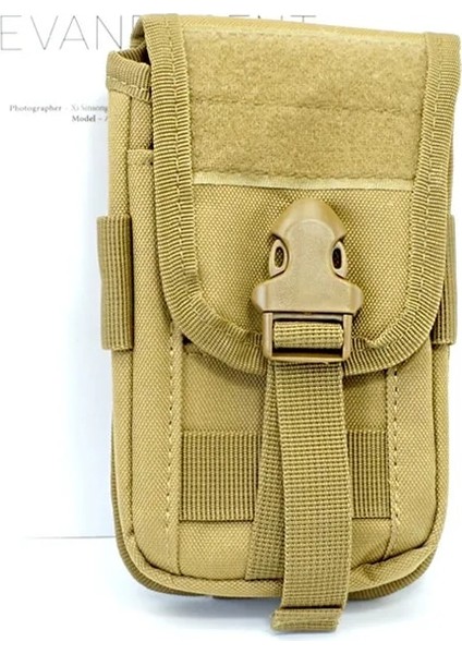 Haki Tarzı Dağcılık Çantası Çok Fonksiyonlu Askeri Taktik Kamuflaj Cepler Cep Telefonu Çantası Açık Koşu Çantası (Yurt Dışından)