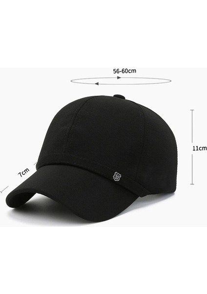 Siyah Stil Nıxhıt Bahar Sonbahar Açık Spor Güneş Koruyucu Beyzbol Şapkası Erkekler Için Moda Kamyon Şoförü Seyahat Yürüyüş Balıkçılık Tırmanma Baba Şapkası A268 (Yurt Dışından) modelleri
