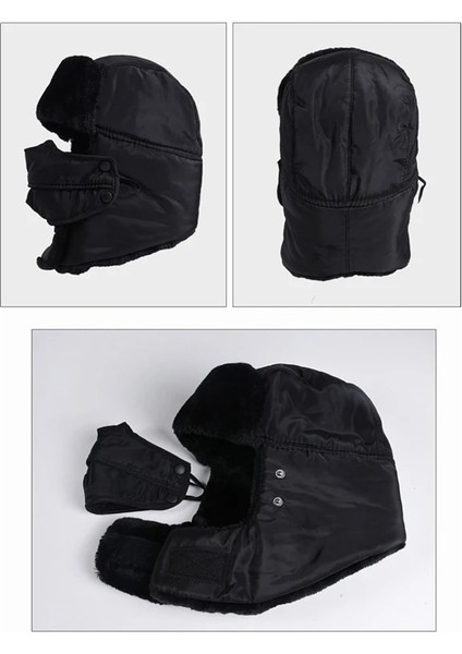 Mr Tarzı Bombacı Şapka Kadın Erkek Kalın Kabarık Rüzgar Geçirmez Yüz Maskesi Boyun Kapak Kış Açık Isıtıcı Eşarp Kap Spor Aksesuarları (Yurt Dışından) fırsatları