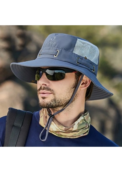 Zq Stili Yaz Açık Güneş Koruma Kapağı Şapka Balıkçılık Turizm Erkek Kova Şapka Nefes Ağız Çift Amaçlı Güneş Balıkçı (Yurt Dışından) fiyatları