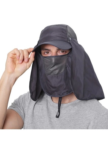 K Tarzı Açık UPF50 + Güneş Şapkası Breathale Örgü Kova Şapka Boyun Kapaklı Uzun Geniş Kenarlı Yürüyüş Balıkçılık Şapkaları (Yurt Dışından) fiyatları