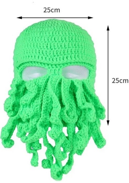 Q Stili Erkekler Kadınlar Komik Kapaklar Açık Kış Rüzgar Geçirmez Sıcak Ahtapot Bıyık Şapka Kamp Seyahat Için (Yurt Dışından) fırsatları