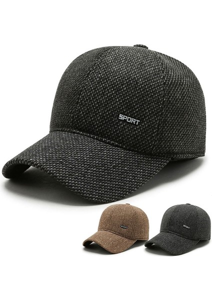 Haki Tarzı Yeni Kış Şapka Adam Kalınlaşmak Pamuk Sıcak Snapback Beyzbol Şapkası Erkekler Için Kulak Koruyucu Baba Şapkası Kış Kulaklığı ile A186 (Yurt Dışından) modelleri