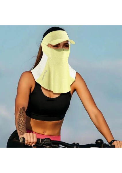 Yeşil Stil Uv Yüz Kalkanı Golf Yüz Kapatma Kadınlar Için Güneş Koruma UPF50 Güneş Kalkanı Şapka Açık Uv Güneş Koruma Şapkası Yüz Kapatma (Yurt Dışından) fiyatları